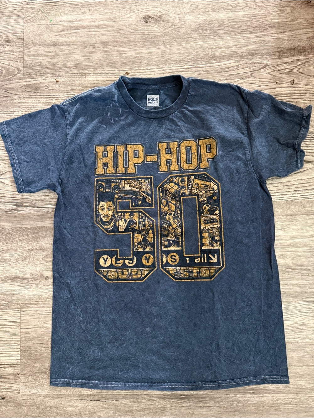 Hip-Hop 90s Graphic Tee - Navy